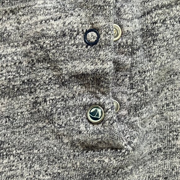 Petit Bateau 12M Grey Textured Long Sleeve Dress VGUC Baby Girl - Picture 11 of 16